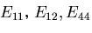 \(E_{11}��E_{12}, E_{44}\)